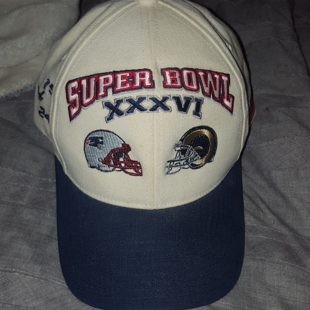 LIMITED ED. Authentic Super Bowl XXXVI ball cap.